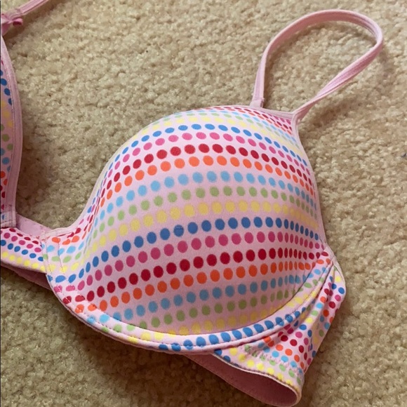 SOLD VS Pink Polka Dot Multi-way Bra 36C - Picture 3 of 6